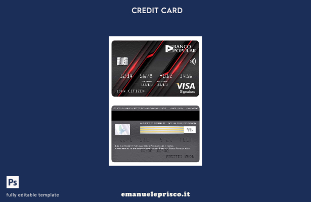 stile verificato Banco Portogallo Modello di carta con firma per visto bancario 
